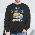 Read Smore Books Men Campfire Camping Camper Sweatshirt Gifts for Old Men