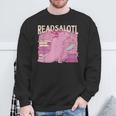READALOTL Read A Lot AXOLOTL Reader Books Axolotls Meme Sweatshirt Gifts for Old Men
