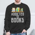 Reader & Library Apparel Addicted To Books Book Lover Sweatshirt Gifts for Old Men