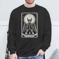 The Reader Tarot Card Books Skeleton Reading Book Sweatshirt Gifts for Old Men The Reader Tarot Card Books Skeleton Reading Book Sweatshirt Gifts for Old Men