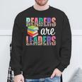 Readers Are Leaders Boho Leopard Book Lover Back To School Sweatshirt Gifts for Old Men Readers Are Leaders Boho Leopard Book Lover Back To School Sweatshirt Gifts for Old Men