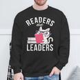 Readers Are Leaders Book Reading Sweatshirt Gifts for Old Men Readers Are Leaders Book Reading Sweatshirt Gifts for Old Men