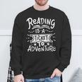 Reading Adventure Bookworm Book Sweatshirt Gifts for Old Men
