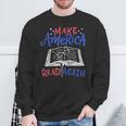 Reading Make America Read Again Book Lover Sweatshirt Gifts for Old Men