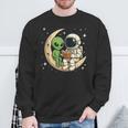 Reading Astronaut & Alien Reading Bookworm Reader Sweatshirt Gifts for Old Men