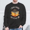 Reading Book Lover Librarian Bibliophile Teacher Sweatshirt Gifts for Old Men