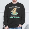 Reading Books Bookworm I Am a Book Dragon Sweatshirt Gifts for Old Men
