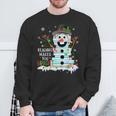 Reading Make You Bright Reader Book Lover Bookworm Christmas Sweatshirt Gifts for Old Men