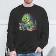 Reading Dinosaur Book Lover Cute Dino Reading Sweatshirt Gifts for Old Men Reading Dinosaur Book Lover Cute Dino Reading Sweatshirt Gifts for Old Men