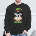 Reading Elf Family Matching Group Christmas Books Sweatshirt Gifts for Old Men