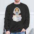 Reading Is My Favorite Sport Beagle Book Lover Sweatshirt Gifts for Old Men