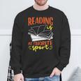Reading Is My Favorite Sport Bookworm Book Reading Sweatshirt Gifts for Old Men