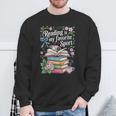 Reading Is My Favorite Sport Reader Book Lovers Sweatshirt Gifts for Old Men