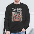 Reading Is My Favorite Sport Retro Book Lover Girl Library Sweatshirt Gifts for Old Men