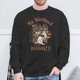 Reading Ghost Halloween Library Weekend Book Lovers Women Sweatshirt Gifts for Old Men