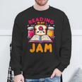 Reading Is My Jam Book Lover Kids Teacher Sweatshirt Gifts for Old Men