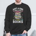Reading Just A Girl Who Loves Books Sweatshirt Gifts for Old Men