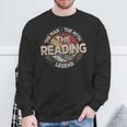 The Reading Legend Retro Books Men Reading Sweatshirt Gifts for Old Men