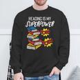 Reading Is My Superpower Book Lover Bookworm Librarian Sweatshirt Gifts for Old Men Reading Is My Superpower Book Lover Bookworm Librarian Sweatshirt Gifts for Old Men