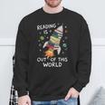 Reading Is Out Of This World Book Rocket Space Teacher Sweatshirt Gifts for Old Men