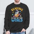 Reading Is Out Of This World Space Read Books Lover Sweatshirt Gifts for Old Men