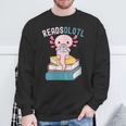 Reads Alotl Shirt Kids Readsolotl Read Axolotl Shirt Books Sweatshirt Gifts for Old Men