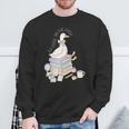 Retro Book SLP Goose On The Loose Speech Language Pathology Sweatshirt Gifts for Old Men