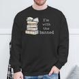 Retro I'm With The Banned Books Sweatshirt Gifts for Old Men