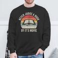 Retro Never Judge A Book By Its Movie Shirt Book Reader Sweatshirt Gifts for Old Men Retro Never Judge A Book By Its Movie Shirt Book Reader Sweatshirt Gifts for Old Men