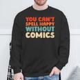 Retro Graphic Novels Superheroes Art Vintage Comic Books Sweatshirt Gifts for Old Men
