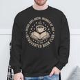 Retro Proud Introverted Book Club Anti Social Reader Sweatshirt Gifts for Old Men