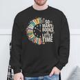 Retro So Many Books Little Time Book Clock Reading Sweatshirt Gifts for Old Men Retro So Many Books Little Time Book Clock Reading Sweatshirt Gifts for Old Men