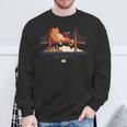 San Francisco Big Cat Reading Book Golden Gate Bridge Sweatshirt Gifts for Old Men San Francisco Big Cat Reading Book Golden Gate Bridge Sweatshirt Gifts for Old Men