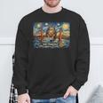San Francisco Cat Golden Gate Bridge Starry Night Book Lover Sweatshirt Gifts for Old Men San Francisco Cat Golden Gate Bridge Starry Night Book Lover Sweatshirt Gifts for Old Men