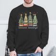 Seasons Readings All Booked For Christmas Book Reading Lover Sweatshirt Gifts for Old Men