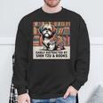 Shih Tzu Dog Shihtzu Dog Books Nerds Reader Shitzhu Shih Tzu Sweatshirt Gifts for Old Men