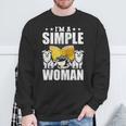 I Am a Simple Woman Book Lover Read Sweatshirt Gifts for Old Men