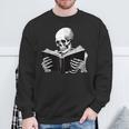 Skeleton Reading Book Bookworm Reader Bookish Halloween Sweatshirt Gifts for Old Men Skeleton Reading Book Bookworm Reader Bookish Halloween Sweatshirt Gifts for Old Men