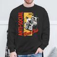Skeleton Reads a Book Anti Social Book Club Sweatshirt Gifts for Old Men Skeleton Reads a Book Anti Social Book Club Sweatshirt Gifts for Old Men