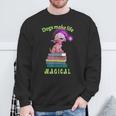 Sophie Magic Wand Dog Wizard Books Sweatshirt Gifts for Old Men