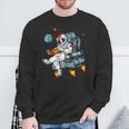Space Astronaut Reading Book Bookworm Nerd Librarian Sweatshirt Gifts for Old Men