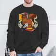Squirrel Reading Book Cute Forest Animal Sweatshirt Gifts for Old Men Squirrel Reading Book Cute Forest Animal Sweatshirt Gifts for Old Men