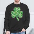 St Patricks Day Bookworm Shamrock Book Lover Sweatshirt Gifts for Old Men