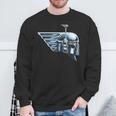 Star Wars The Book Of Boba Fett Chrome Helmet Logo Sweatshirt Gifts for Old Men