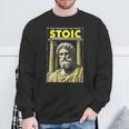 Stoic Philosophy Vintage Book Cover Stoicism Philosopher Sweatshirt Gifts for Old Men