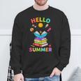 Summer Reading Books Librarian Teacher Last Day Of School Sweatshirt Gifts for Old Men