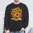 Sunflowers Flowers Book Floral Sweatshirt Gifts for Old Men Sunflowers Flowers Book Floral Sweatshirt Gifts for Old Men