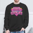 Super Glam-Ma Superhero Grandmother Comic Book Sweatshirt Gifts for Old Men