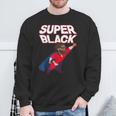 Superhero Pride Comic Book Lover African American Dad Sweatshirt Gifts for Old Men
