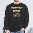 My Superpower Flipbook Comic Style Superpower Sweatshirt Gifts for Old Men